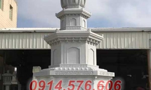 012+ mộ đá để thờ tro cốt bán bạc liêu, hình tháp lục lăng bát giác