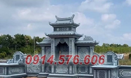 112+ mẫu mộ quây úp chụp bằng đá bán Quảng Ninh, hai mái che