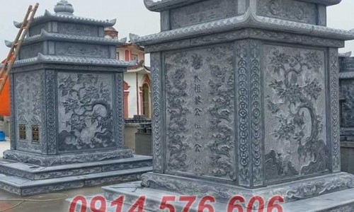 553 mộ đá ông bà bố mẹ ba má gia đình đẹp bán Sài Gòn - hai mái