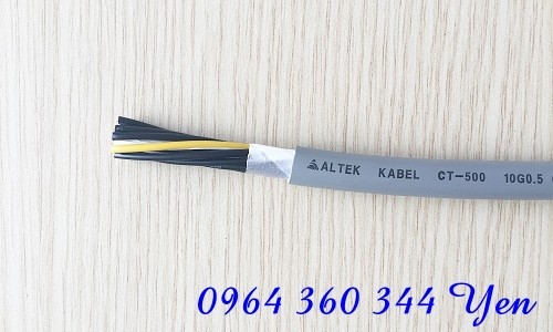 Cáp điều khiển CVV/CVV-S Altek Kabel 10C x 0.5 SQMM