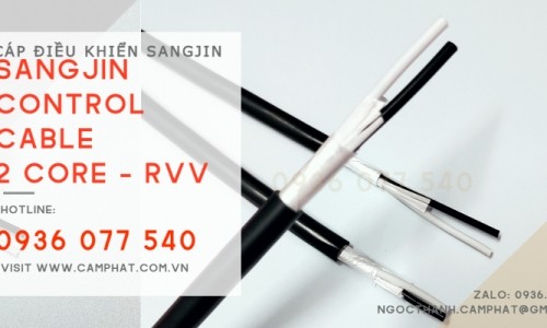 Cáp Sangjin 2C x 0.5 Sqmm - Cáp điều khiển RVV