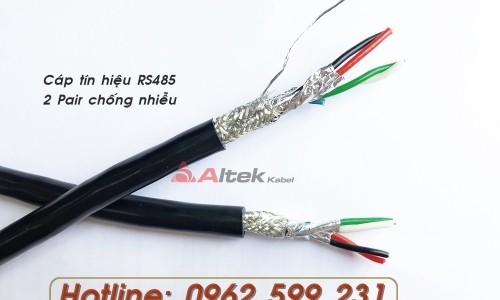 Cáp tín hiệu RS485 Altek kabel lưới đồng xi mạ + AL Foil