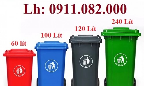  Giá sỉ thùng rác cuối năm, thùng rác 120L 240L 660L giá rẻ-lh 0911082