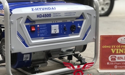 Máy phát điện Z-Huyndai HD4500 chạy xăng 3kW