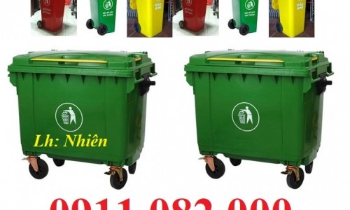  Sử dụng thùng rác 120 lít 240 lít 660 lít giá rẻ tại thị trường miền 
