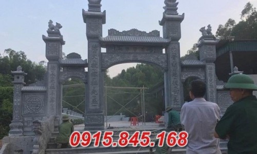 Thái bình 509 cổng đá nhà thờ chùa, trụ cột cổng lăng mộ nghĩa trang