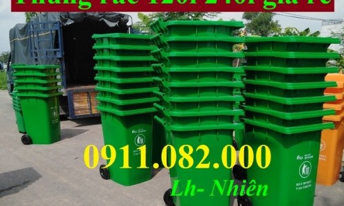  Thùng rác môi trường, công cộng giá rẻ, thùng rác 120l 240l giá cạnh 