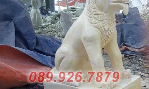 Vĩnh Long bán mẫu tượng mẫu chó đá đẹp giá rẻ bằng đá nguyên khối 