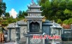 923 mộ đá ông bà bố mẹ gia đình đẹp bán Vĩnh Phúc - hai mái
