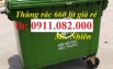  Thùng rác nhựa giá rẻ tại miền nam- thùng rác 120 lít 240 lít 660 lít