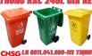 Thùng rác nhựa nắp kín, thùng rác 120 lít, thùng rác 240 lít lh 091104