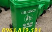 Thùng rác hdpe 240L nắp đậy kín, thùng rác công cộng rẻ 0963.839.593 